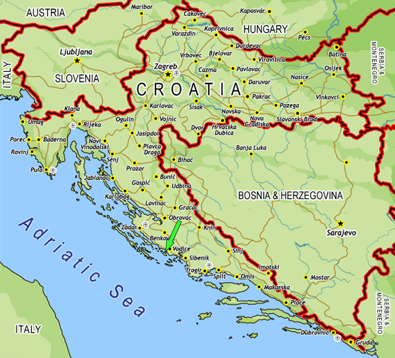hrvacka karta Guia Dubrovnik » About Croatia hrvacka karta